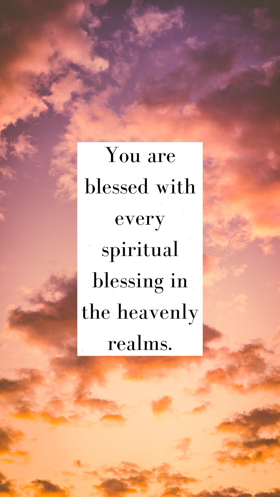 You Are Blessed With Every Spiritual Blessing post image